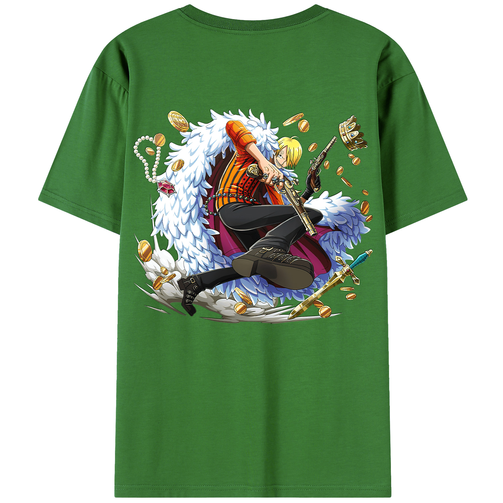 （画像用） ワンピース サンジ ONE PIECE Sanji レディース半袖Tシャツ(バックプリント)